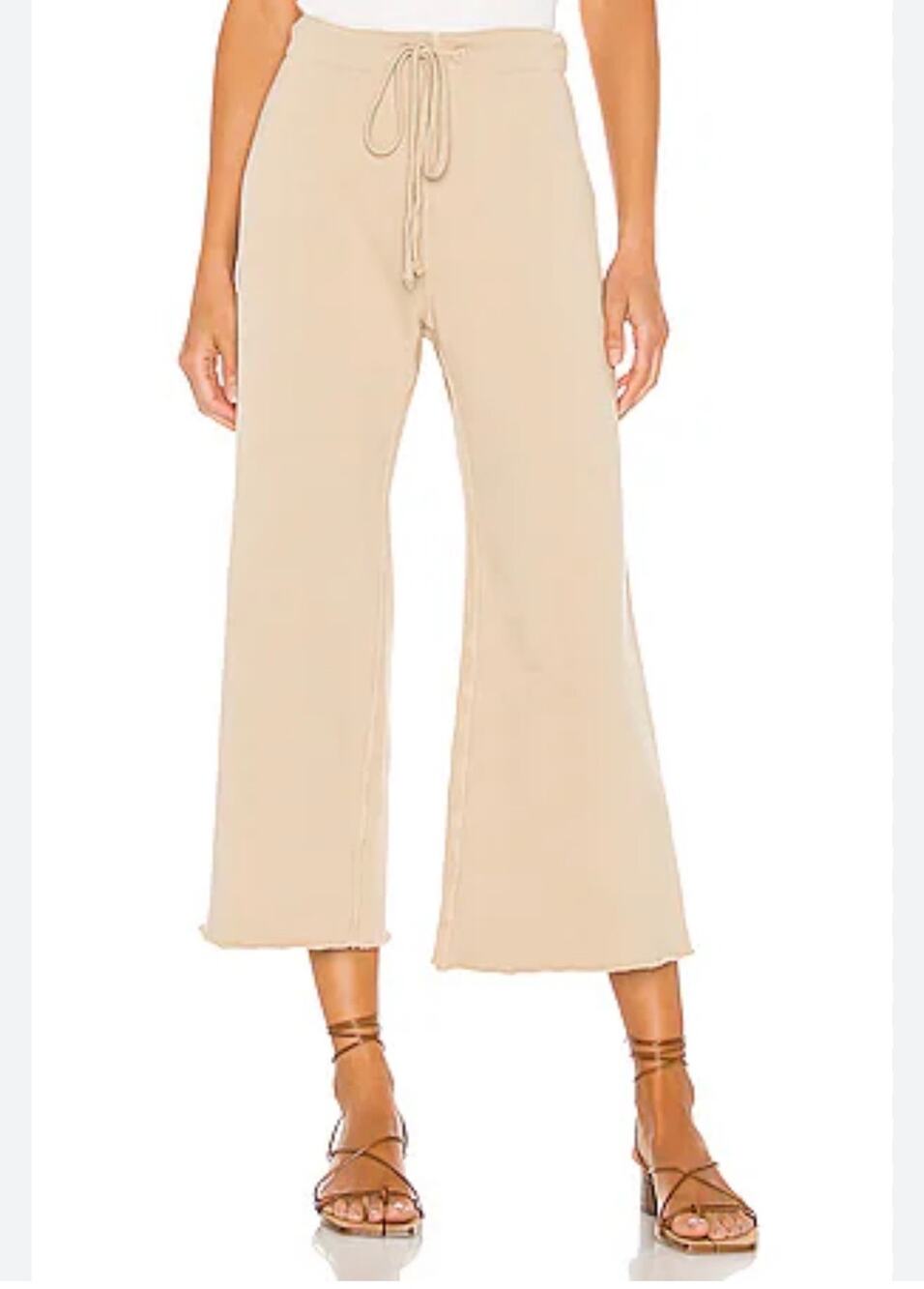 Nili Lotan Kiki Khaki Flared Sweatpants - Size Small $290.00 retail price